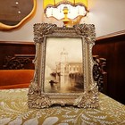 4x6 Vintage Picture Frame  Antique Gold Ornate Photo Frame For Wall Hanging Or T
