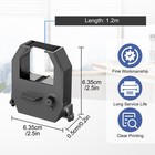 9pcs Time Clock Ribbon Replacement Black Ink Cartridge For Amano Pix10 Pix20 Tcx