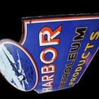 Porcelain Harbor Enamel Sign 36x30 Inches
