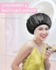 Shower Cap terry Lined Shower Cap For Women Reusable  Triple Layer Waterproof Ba