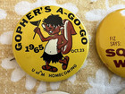 Lot Of 8  Vintage 1960s U Of M Golden Gophers Pinback Button Minnesota Football