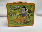 Walt Disney Snow White And The Seven Dwarfs Metal Lunchbox   Thermos Vintage
