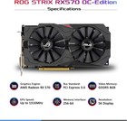 Asus Rog Strix Amd Radeon Rx 570 Oc Edition 8gb Gddr5 Gaming Graphic Card Gpu