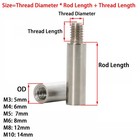 M3 M4 M5 M6 M8 M10 Stainless Steel Male-female Round Standoff Spacer Column Stud
