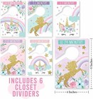 6 Baby Closet Size Dividers Baby Girl - Unicorn Baby Closet Dividers By   
