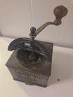 Vintage F b Tre Spade Manual Coffee Grinder Italy Metal   Wood