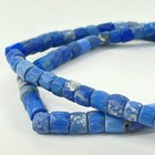 Russian Blue Opaque Trade Beads Czech