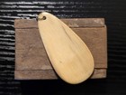 Reproduction Scrimshaw Nautical Ship Art Pendant In Original Wood Box