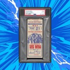 The Who 1976 Full Unused Concert Ticket Anaheim Psa 4 Keith Moon Vintage Rare