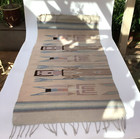 Vtg Native American Style Mexican Yei Rug Hand Woven Textile Wall Hanging 28x57 