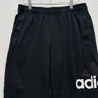 Adidas Essentials Performance Logo Joggers Men s Size L - Black White B47217