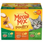  2 Pack  Meow Mix Poultry Selections Variety Pack  Wet Cat Food  2 75 Oz Cup  24