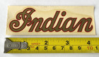 Vintage Indian Motorcycle Bicycle Decal Gold W  Red Outline
