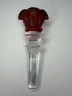 Versace Rosenthal Crystal Medusa Red Frosted Bottle Stopper   - New Open Box