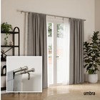 Umbra Cappa Double Curtain Rod Umbra 1  Curtain Rod  2-pack Silver 36   -72   