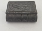 Antique Miniature Metal Religious Trinket Box Sacred Heart Book Form
