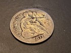 1871 Seated Liberty Half Dime 5c Hd Cents Coin Silver