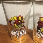 2010 Iron Man Super Hero Series Glass  6  Marvel Comics Rare Set Of Four