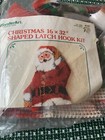 Vtg Wonderart  Latch Hook Kit Christmas Santa St Nick 16    X 32    New In Bag  4549