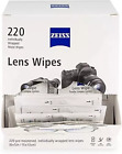Zeiss 220-pack Pre-moistened Lens Wipes - Professional-grade Cleaning For Optics