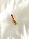 Vintage Red Lipstick Pin Brooch Gold Case Straight Cosmetic Makeup 3 4   