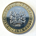 2018 Kenya 10 Shillings Bimetallic Coin Lion Panthera Leo Cat Animal Wildlife