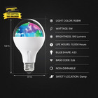 Led Disco Light Bulb  Rotating Multi-color With 4 Modes  disco  Snow  Holiday  H