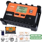100a 60a 30a Pwm Solar Charge Controller 12v 24v 48v Battery Pv Regulator Usb