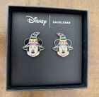 Disney Baublebar Minnie Mouse Striped Witch Hat Halloween 3-d Stud Earrings Nib 