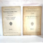 Rare Set Of Original Laws-1943 Pamphlet-dept Of Public Safety-ma-forms A   B1