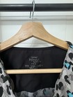 Cherokee Infinity Scrub Top Sz L Women   s Gray cheetah Print