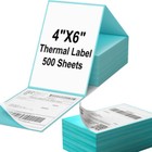 500 1000 4 x6  Fanfold Direct Thermal Shipping Labels For Zebra   Rollo Printers