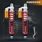 Front Air Shocks Suspension Absorbers For Suzuki Quadsport Ltz400 Z400 400cc Atv