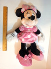 Minnie Mouse Disney Store Plush Pink Dress Stuffed Animal Toy Doll 18   