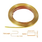 16 4ft X 0 31  Wall Trim Self Adhesive Pvc Flexible Molding Trim  Mirror Gold