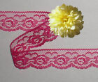 Lace Trim Fuchsia 14 - 28 Yards X 1-1 4  Floral R50ev Closeout