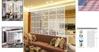 Elegant 10-piece Hanging Room Divider Panel - Lightweight Wood-plastic Design