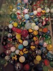 Vtg 4-pounds Glass Marbles Mixed Variety Makers Sizes Styles Unsorted Estate Lot