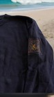 Vtg Ducks Unlimited Sweater Embroidered Crewneck Navy Cotton Made In Usa Size L