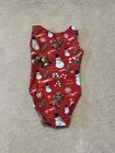 Flip Flop Gymnastic Leotard Christmas Themed Girls Size Small 