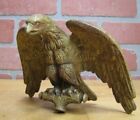 Antique Eagle Finial Topper Bronze Gold Gilt Decorative Arts Hardware Element