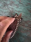 Children   s Handmade Spur Straps Cowboy Spurs Silver Dots Western  Decor