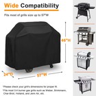 57 Inch Bbq Gas Grill Cover Barbecue Waterproof Outdoor Heavy Duty Uv Protection