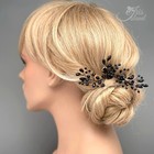 Black Hair Comb Crystal Headpiece Clip Bridal Wedding Accessories Hair Pin 0055