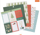 Dcwv Christmas Craft Supply - Holiday Delight Gold Foil Scrapbook 6x6 Paper Pad