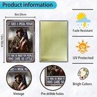Soldier Retro Metal Tin Sign Courageous Tribute To Heroes Poster Wall Decor For 