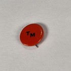 Tm Small Round Red Pin Vintage  75  