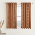 Short Curtains For Windows Bedroom Blackout 34 w X 45 l  pack Of 2  Terracotta