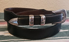 Vtg Douglas Magnus Santa Fe Sterling Silver Ranger Belt Buckle Set Tom Taylor 36