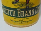Old Vintage Scotch Brand Rolled Oats 3 Lb Box Container Scottish Bagpipe Player